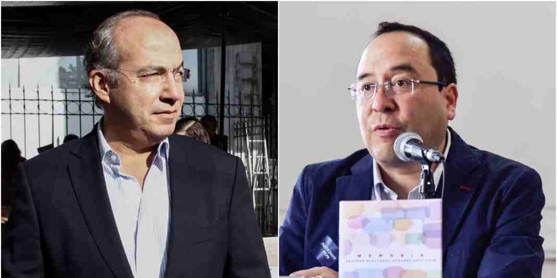 A la izquierda, Felipe Calderón; a la derecha, Ciro Murayama