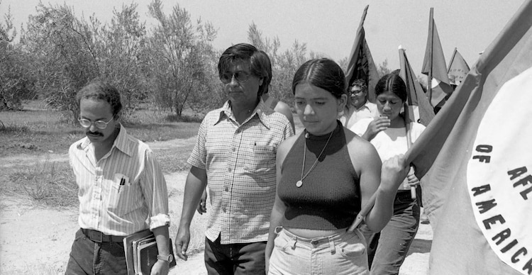 Ana Murguia y César Chavez en 1975