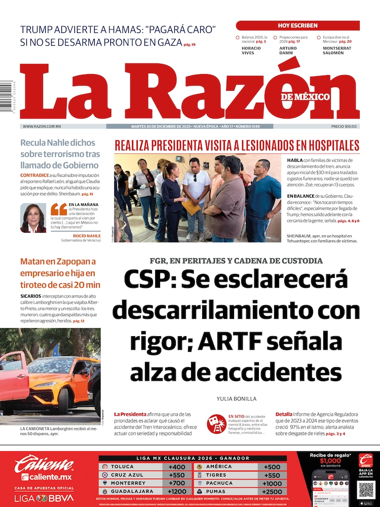 La Razón 30 Diciembre 2025