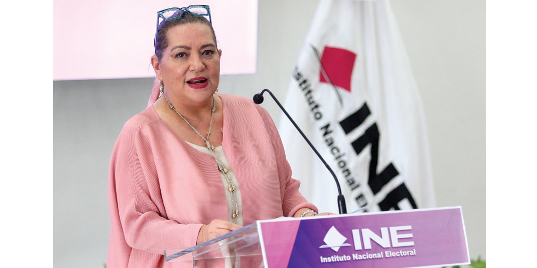 GUADALUPE TADDEI, titular del INE, ayer en conferencia