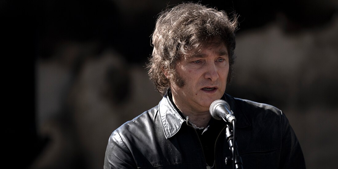 El Presidente de Argentina, Javier Milei, durante su visita a Israel el pasado 8 de febrero del 2024