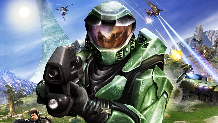 Halo: Combat Evolved, un videojuego del año 2001.
