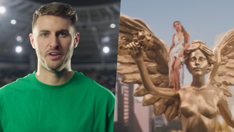Santi Giménez y Shakira sobre el Ángel de la Independencia