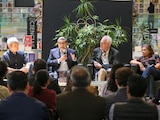 El periodista Fernando Coca Meneses durante la presentación de su libro Balas con remitente en la librería Rosario Castellanos.