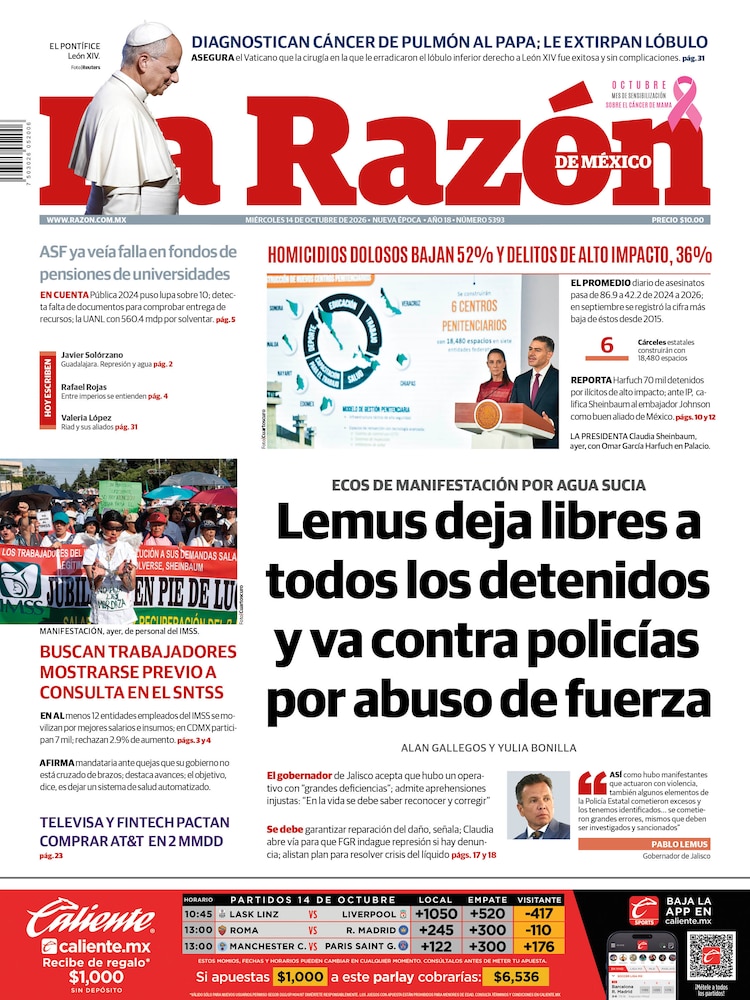 La Razón 14 Octubre 2026