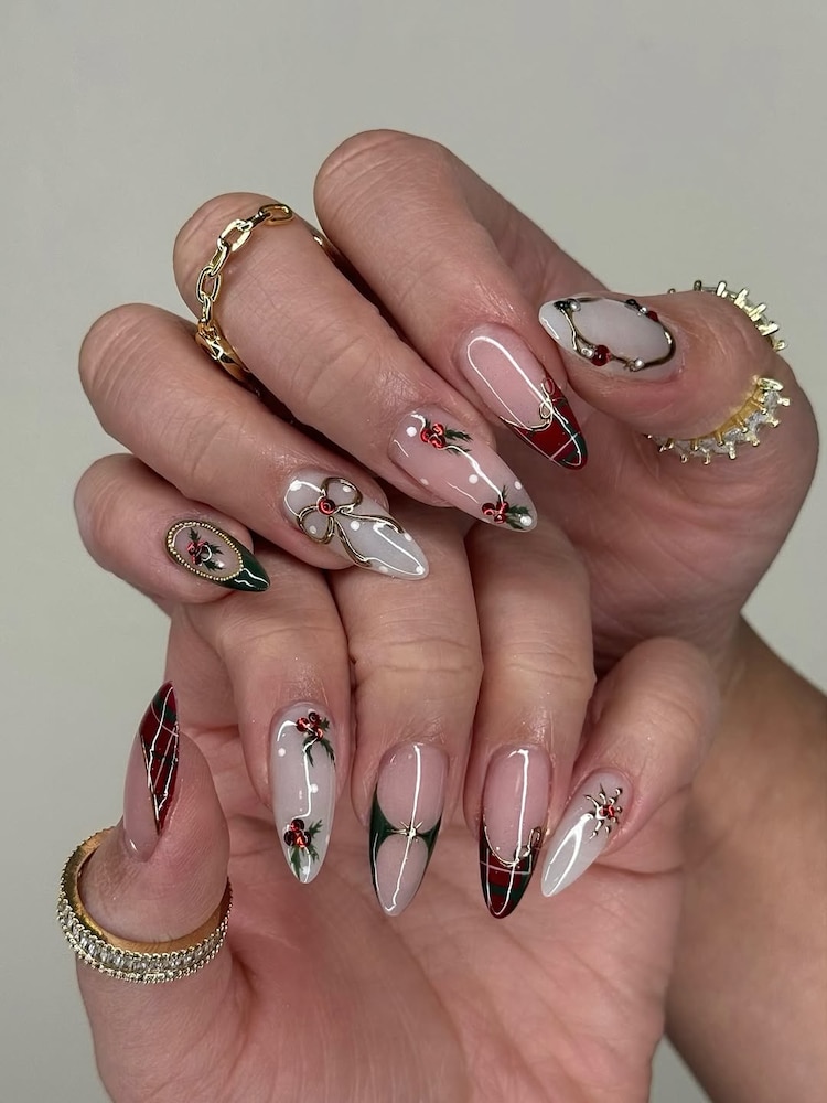 Diseños de uñas para Navidad