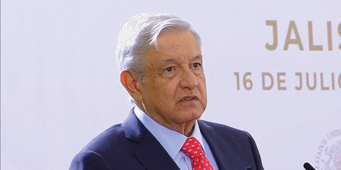 Andrés Manuel López Obrador, presidente de México, en su conferencia de prensa del 16 de julio de 2020.