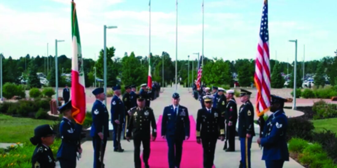 Imagen de la recepción de los secretarios difundida ayer.