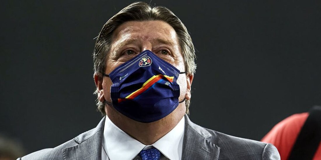 Miguel Herrera durante un partido con el América en el anterior torneo de Liga MX.