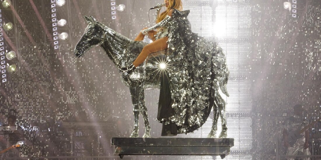 La cantante, durante uno de sus conciertos.