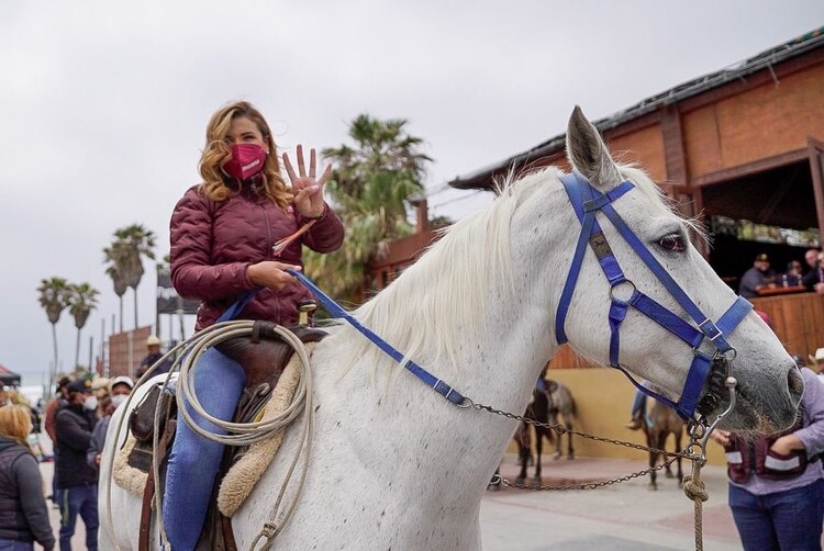 Marina del Pilar Ávila visitó el miércoles los Baja Studios, donde se filmaron las escenas del hundimiento del Titánic, en Playas de Rosarito.