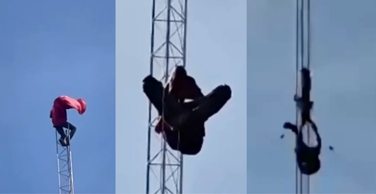 Secuencia del video del 'Superman hondureño’