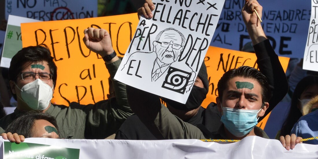 Aspectos de la manifestación pacífica realizada el 4 de diciembre de 2021 por estudiantes y académicos del CIDE