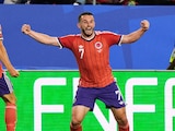 John McGinn celebra su anotación frente a Haití.