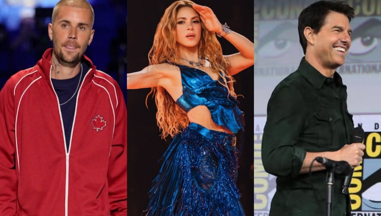 Justin Bieber, Shakira y Tom Cruise