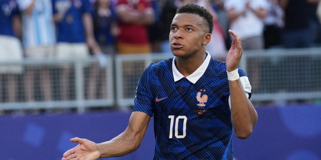 Kylian Mbappé en un partido de la Copa del Mundo 2026