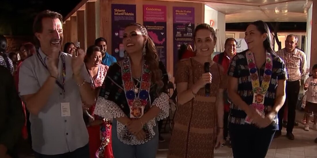 Sheinbaum agradece el trabajo de Fundación Teletón en beneficio de niñas y niños con discapacidad en Tlapa, Guerrero.