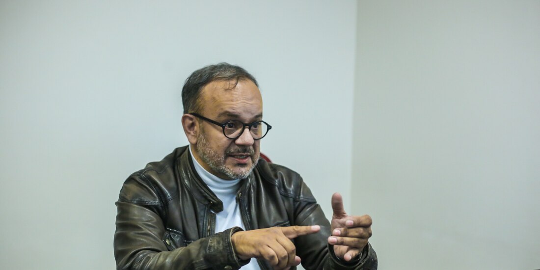 Andrés García Repper, el pasado 21 de noviembre, en entrevista con La Razón.