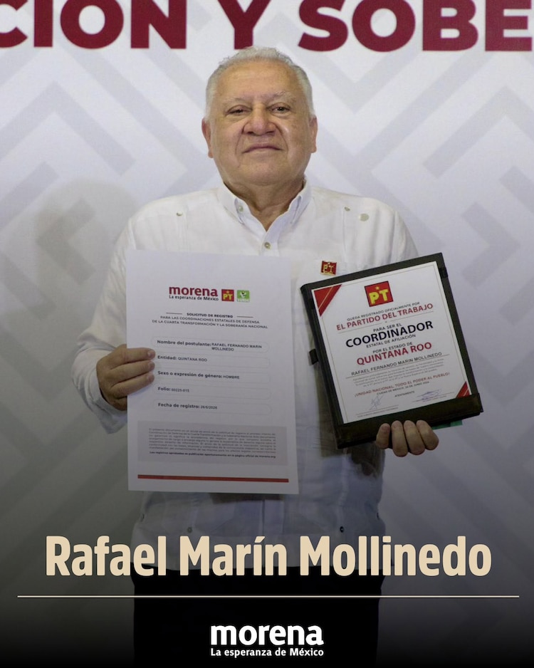 Rafa Marín buscó la coordinación estatal de Morena para Quintana Roo.