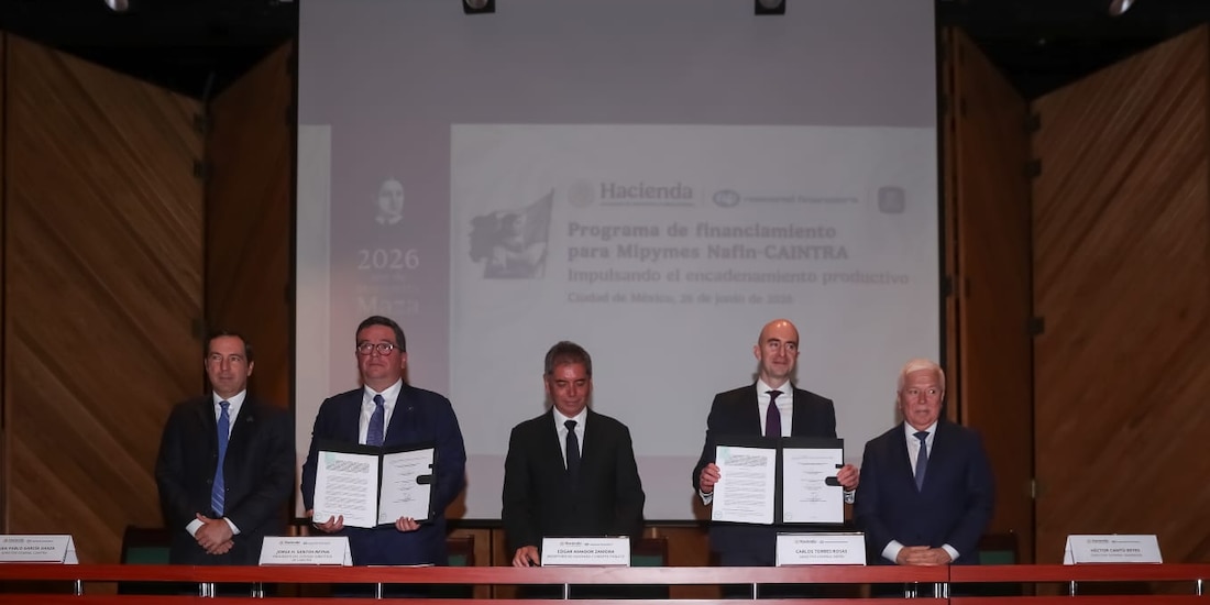 Nafin y la Caintra Nuevo León firman acuerdo