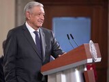 Andrés Manuel López Obrador en conferencia de prensa.