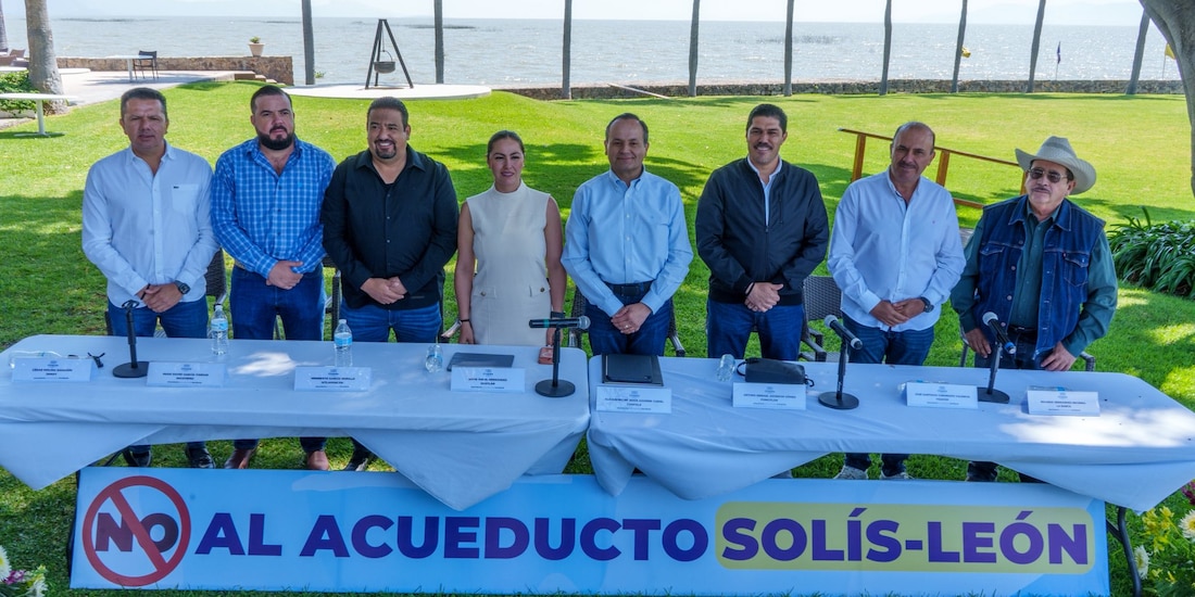 Alcaldes y alcaldesa rechazan el Acueducto Solís-León.