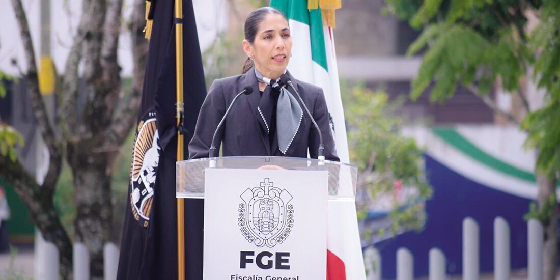 Verónica Hernández, fiscal de Veracruz, el pasado sábado.