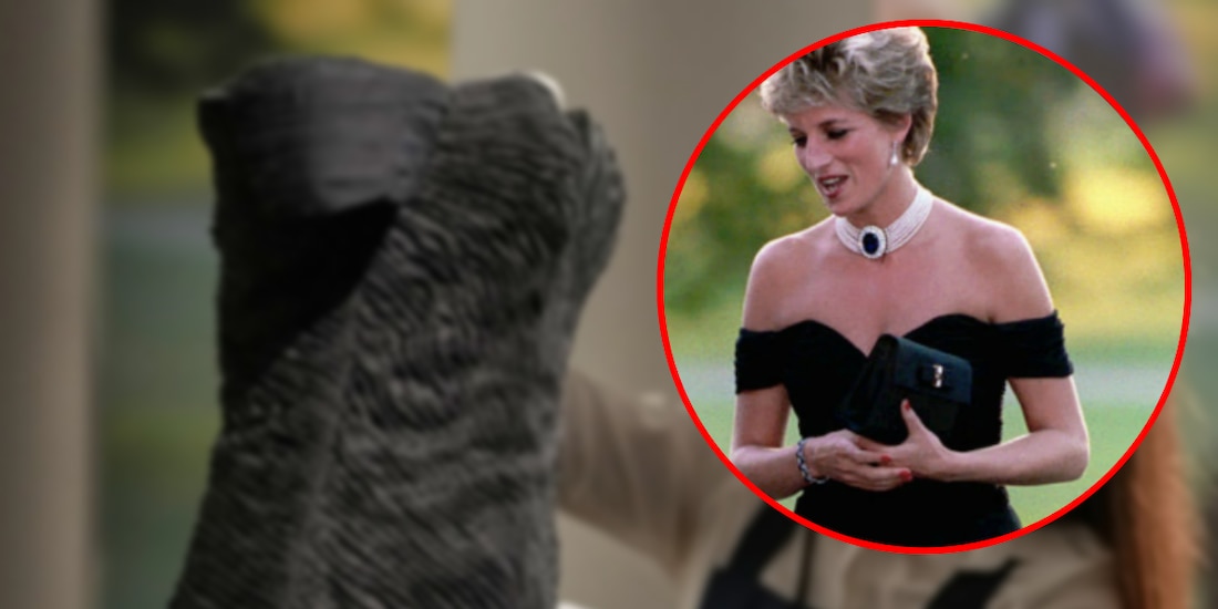 El famoso ‘vestido de la venganza’ de la princesa Diana es exhibido antes de ser subastado