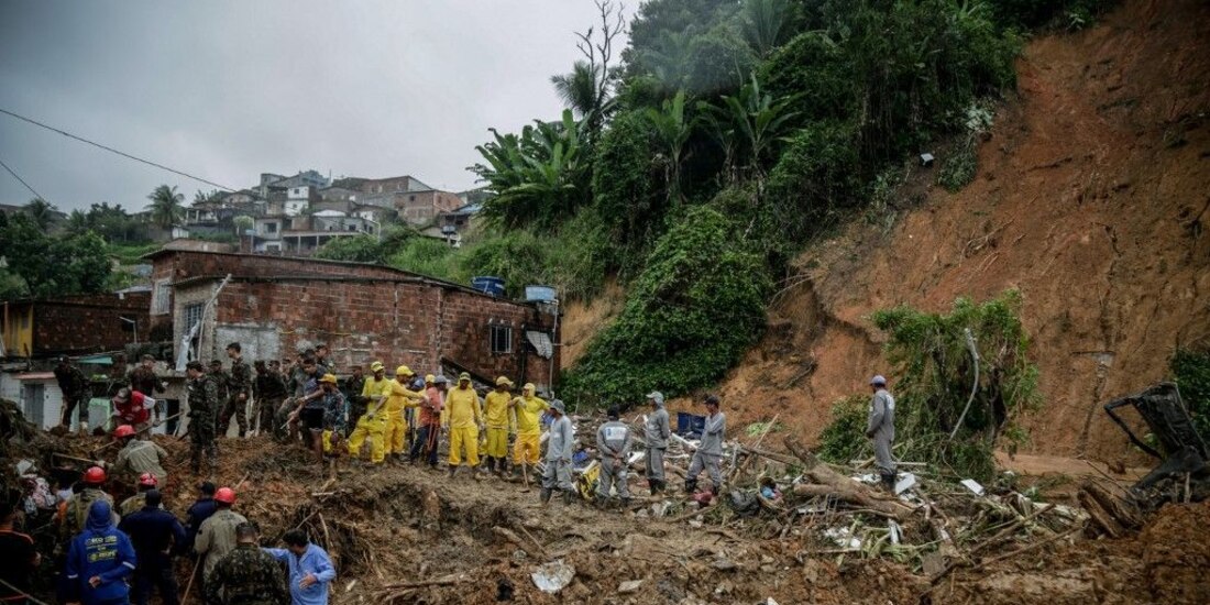 Lluvias al noreste de Brasil han dejado, hasta el momento, 57 personas muertas y 56 más desaparecidas.