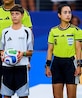 Katia Itzel fue la cuarto árbitro en el partido entre Países Bajos y Japón.