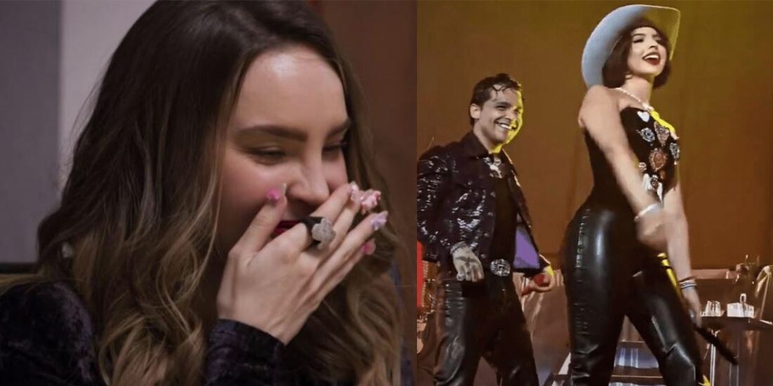 Belinda reaccionó a romance de Christian Nodal y Ángela Aguilar