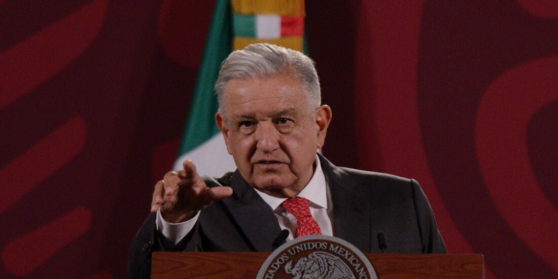 AMLO en Palacio Nacional.