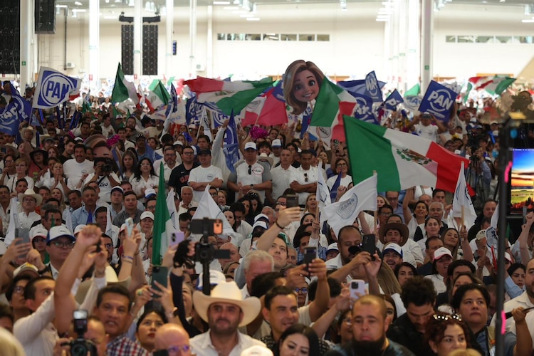 Al evento en Chihuahua acudieron militantes del PAN.