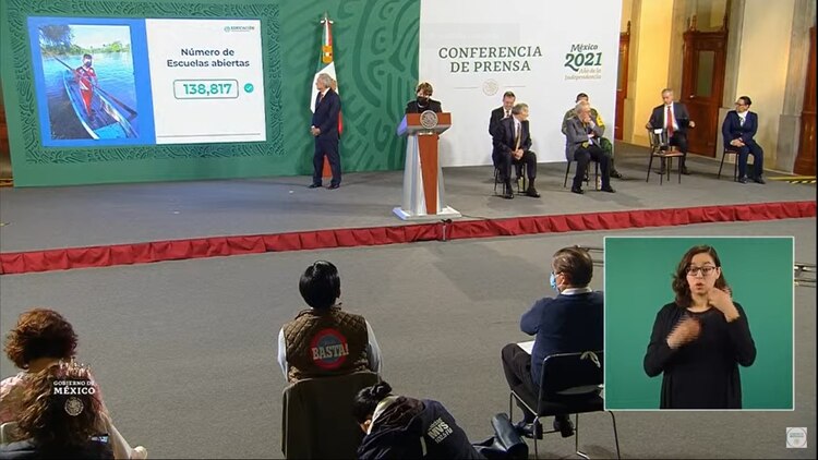 Delfina Gómez, secretaria de Educación Pública.