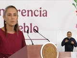 Claudia Sheinbaum este jueves en Palacio nacional.