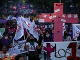 Marcha por el Día Internacional para Erradicar la Violencia Contra la Mujer, el 25 de noviembre del 2020.