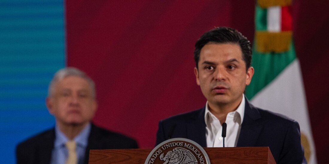 El titular del Instituto Mexicano del Seguro Social (IMSS), Zoé Robledo, el 29 de mayo de 2020.