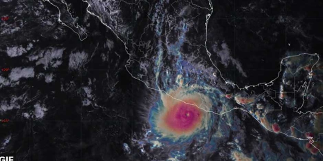 Huracán Otis está en categoría 4.