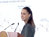 LA PRESIDENTA Claudia Sheinbaum Pardo, en conferencia
matutina desde Palacio Nacional, ayer.