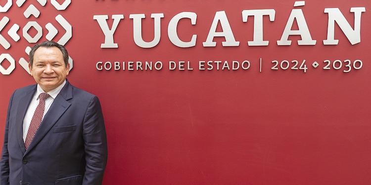 eL MANDATARIO estatal, en la casa del gobierno de Yucatán en la CDMX.