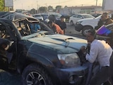 Explosión de camioneta en la México-Pachuca ocurrida el pasado mes de marzo.