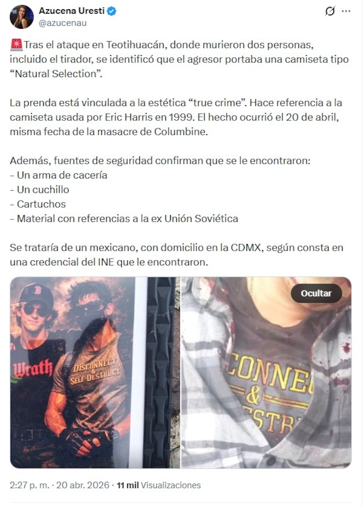 Reporte de medios sobre objetos hallados a tirador de Teotihuacán.