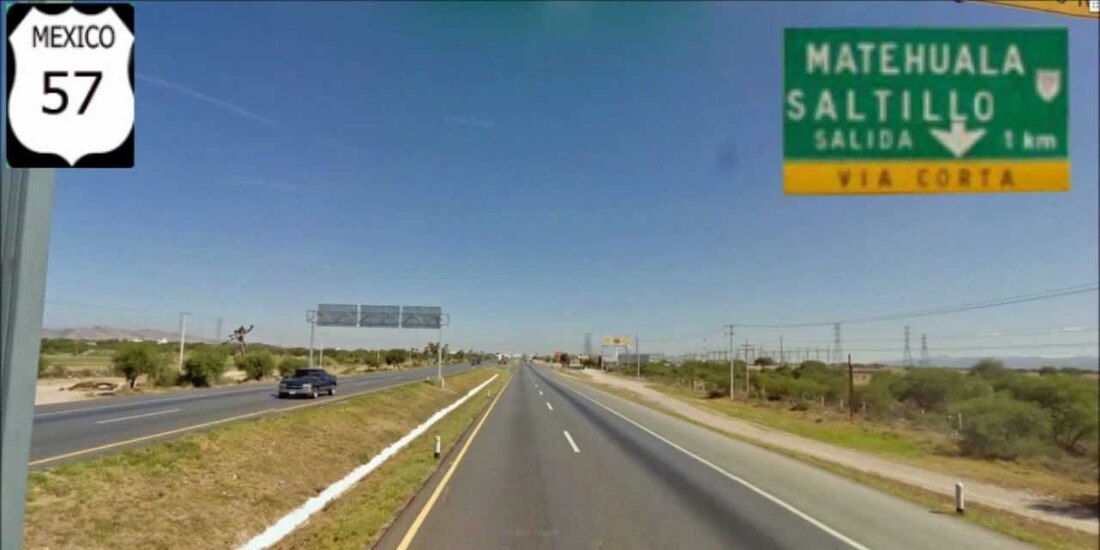 Carretera 57 en la entidad.