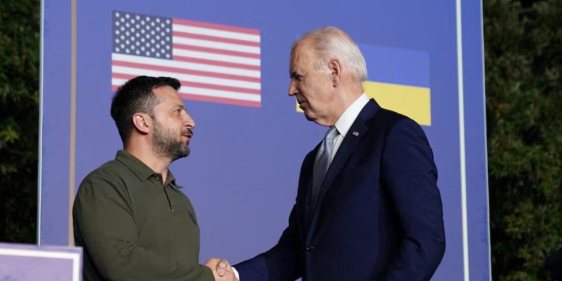 En la imagen, el presidente de Estados Unidos, Joe Biden, y su homólogo ucraniano, Volodimir Zelenski. Foto: Reuters