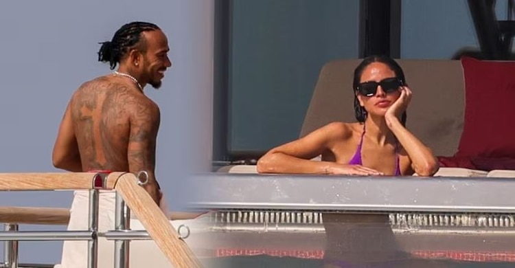 Lewis Hamiltón con Eiza González