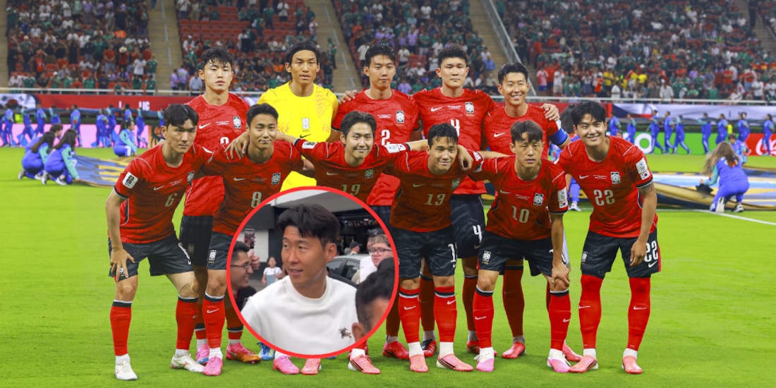 Jugadores de Corea del Sur fueron captados en las calles de Guadalajara.