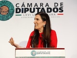 La presidenta de la Mesa Directiva de la Cámara de Diputados, Kenia López Rabadán