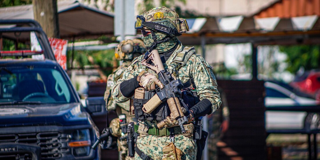 Elementos de seguridad en Culiacán