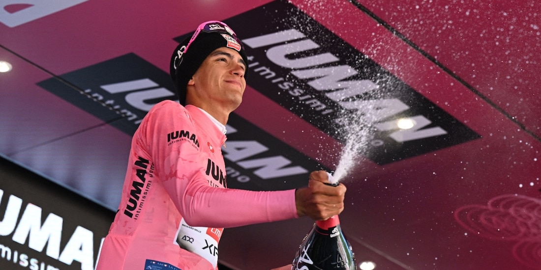 Isaac del Toro llega a la penúltima etapa del Giro de Italia como líder.