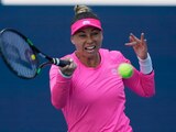 Vera Zvonareva, durante un juego en el Abierto de Miami del año pasado.